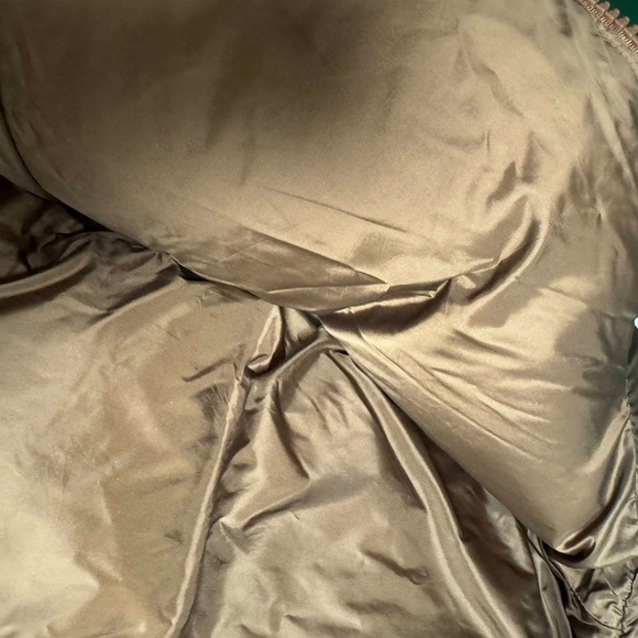 Brown Quilted Puffer Vest M Cocoa Neutral Quiet Luxury Minimalist Capsule - Picture 6 of 14